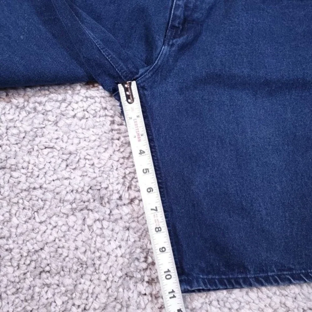 Vintage Size 32 Jordache High Rise Mom Jean Shorts Dark Wash Baggy Relaxed